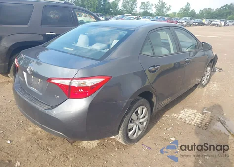 2014 Toyota Corolla Le z USA, uszkodzony, nr VIN 2T1BURHE0EC125577
